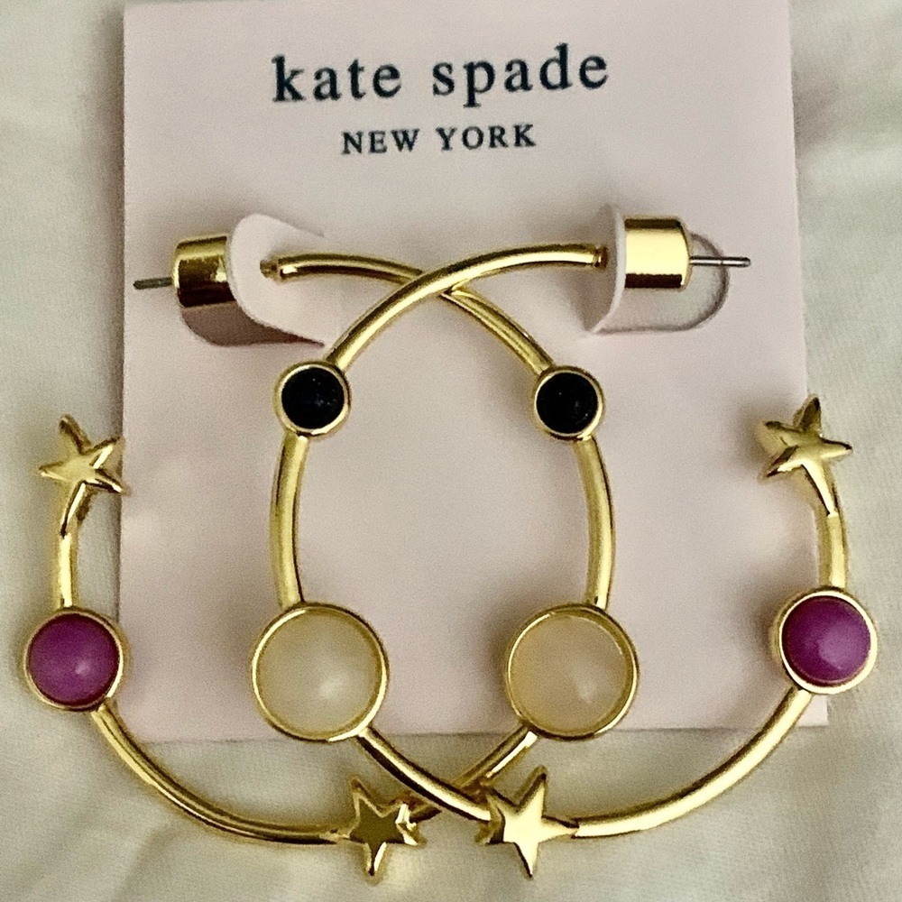 Kate Spade Authentic On The Rocks Hoops - Picture 6 of 15